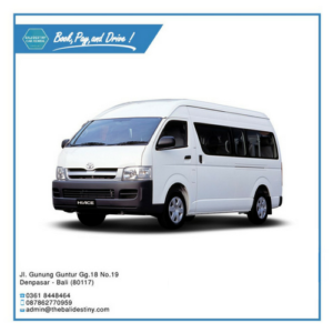 toyota hiace bali destiny travel